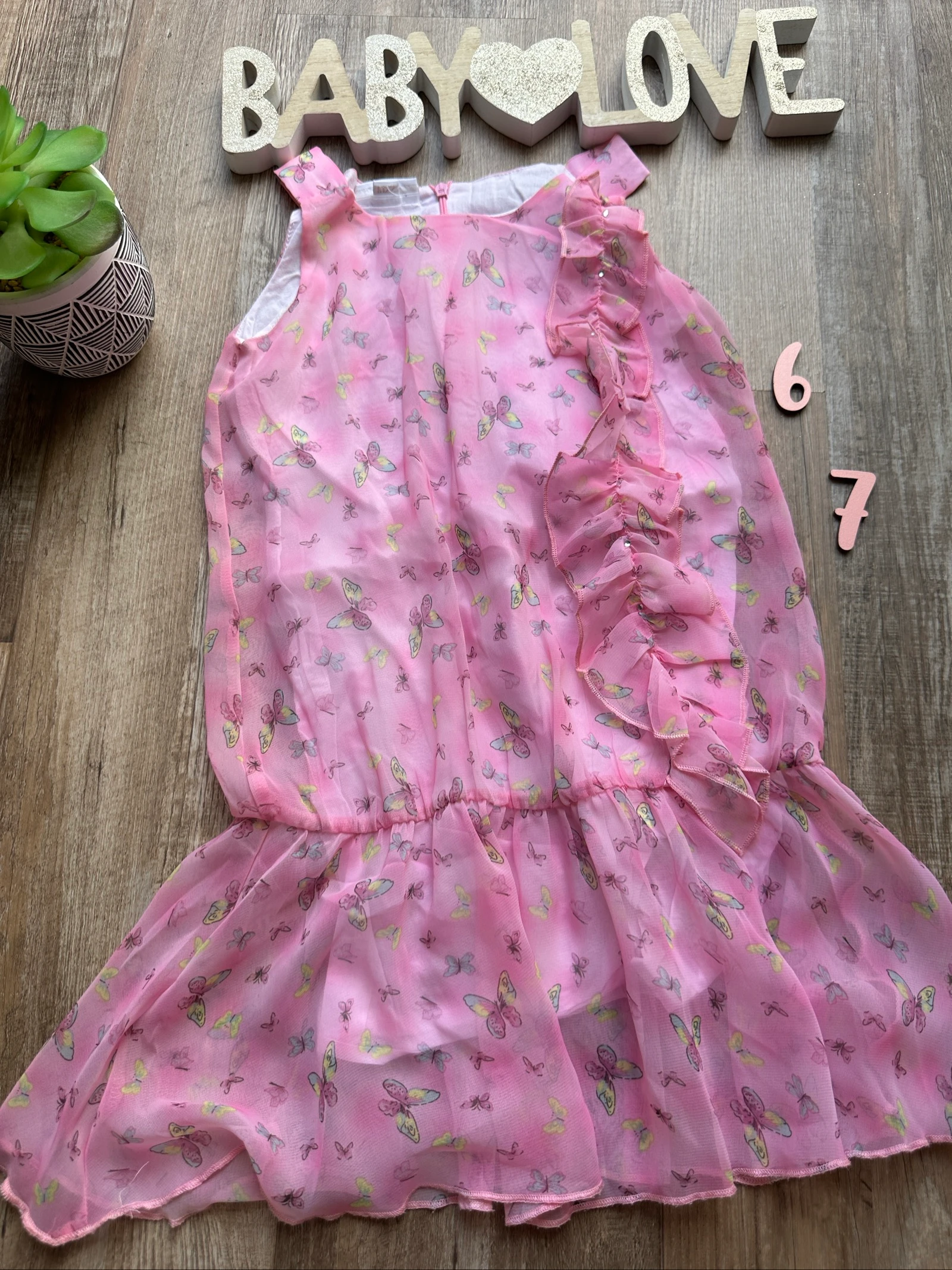 Robe Simbus papillons â 6/7 ans